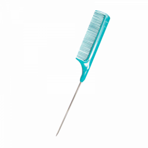 CCB-09 หวีเคมีด้ามเหล็ก ฟ้าอมเขียว