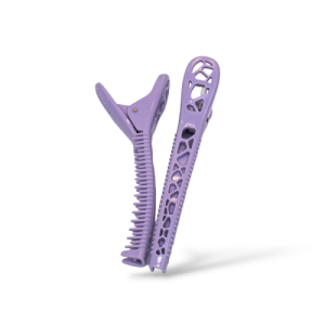 B056-02 กิ๊ฟหนีบผมพร้อมหวี #สีม่วง