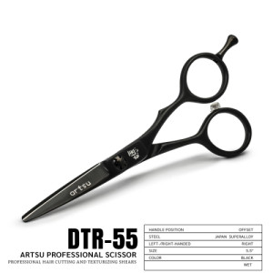 DTR-55 กรรไกรตัดเปียก สีดำ (5.5 นิ้ว)