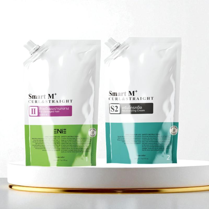 ชุดน้ำยายืดดัดสูตรครีม สำหรับผมเสียปานกลาง