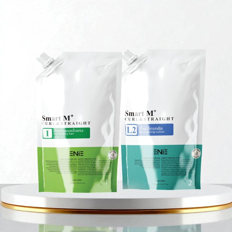 ชุดน้ำยายืดดัดสูตรครีม สำหรับผมแข็งแรง