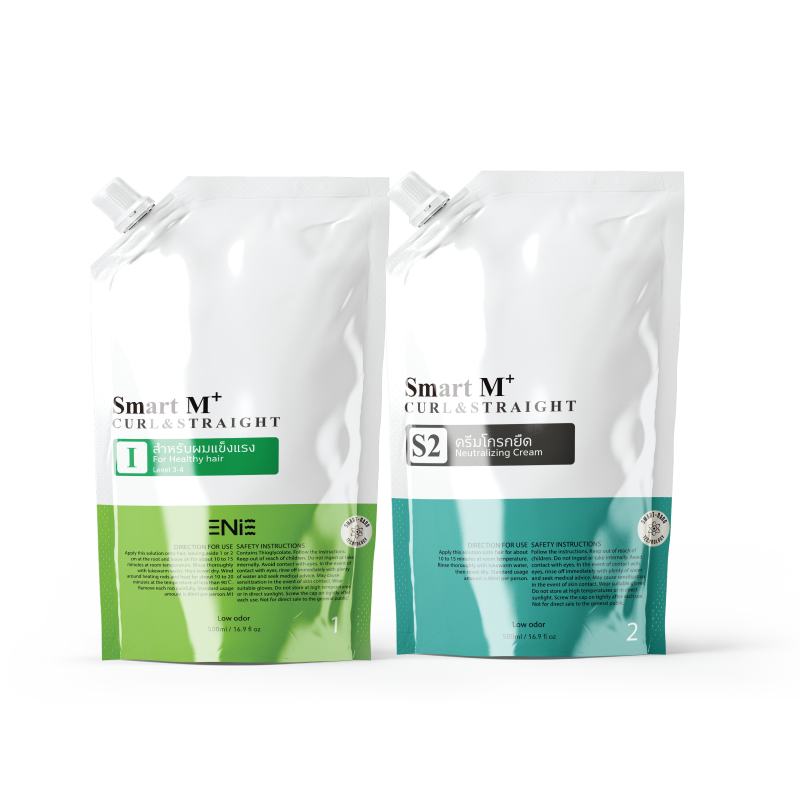 ชุดน้ำยายืดดัดสูตรครีม สำหรับผมแข็งแรง