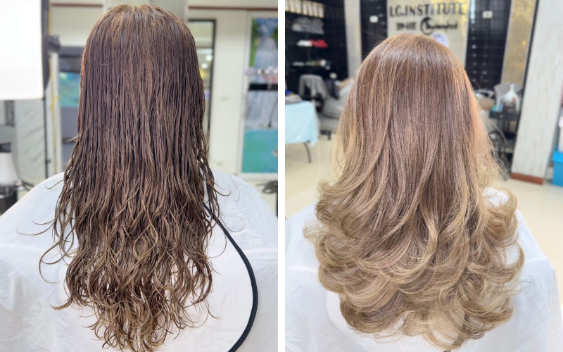 สปาน้ำนม กู้ผมแห้งเสียระหว่างทำเคมี