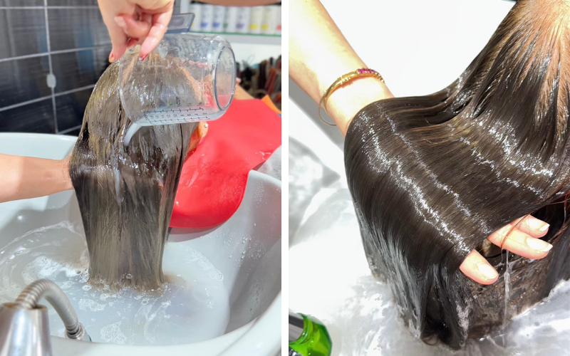 สปาน้ำนม กู้ผมแห้งเสียระหว่างทำเคมี