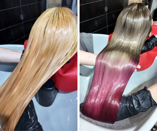 สีผม Rose latte