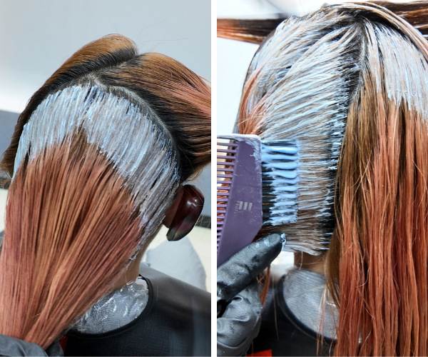 สีผม Rose latte