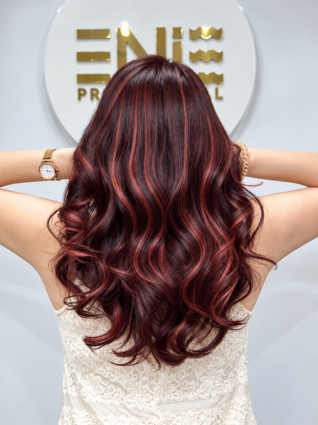 Burgundy Coral Highlight
