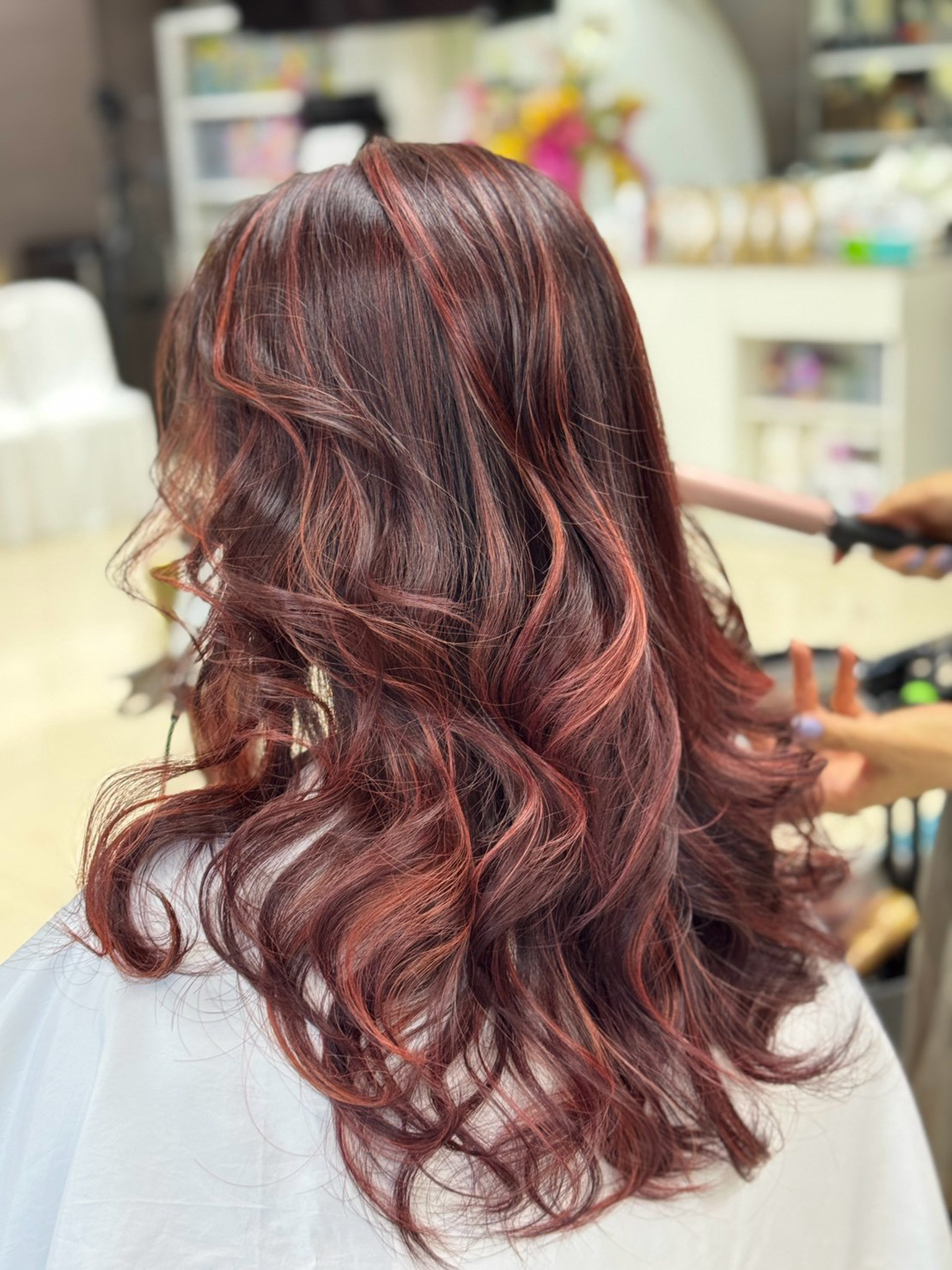 Burgundy Coral Highlight